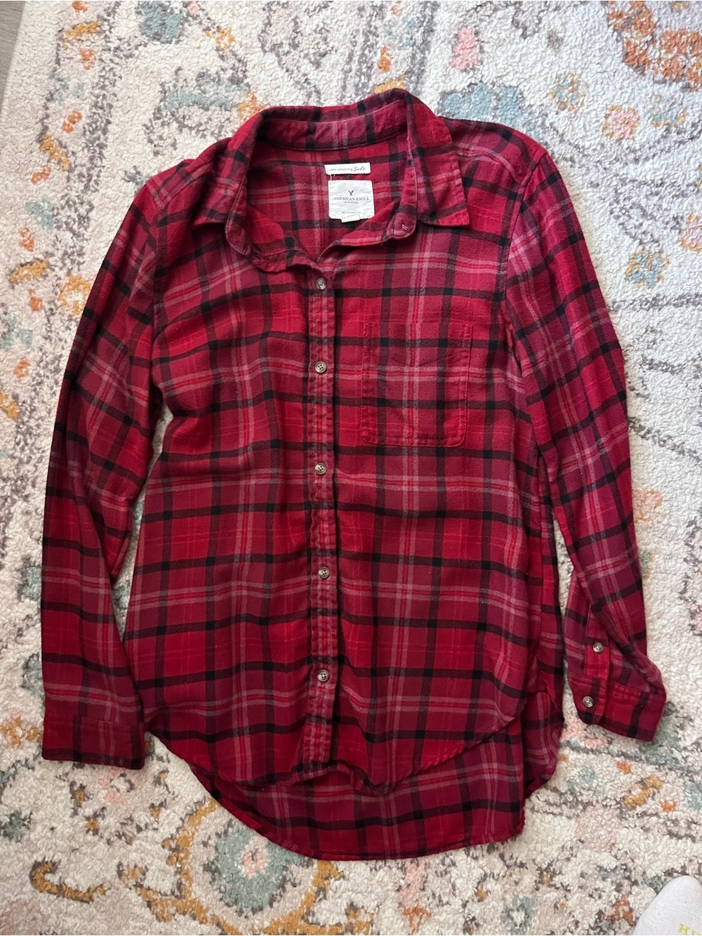 AE oversized flannel size M